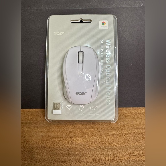 NIB Acer M501 Wireless Mouse Certified by Works With Chromebook White (AMR800W) - Picture 1 of 6